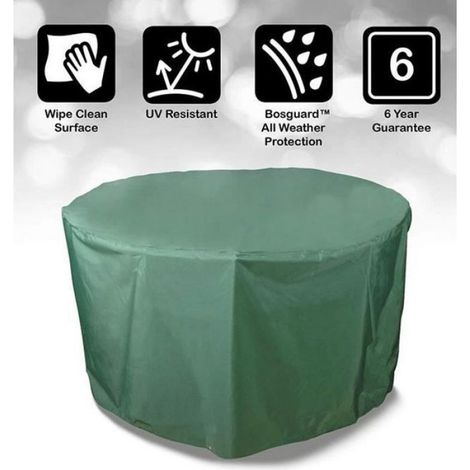 Housse de Protection pour Table Bâche - Vert - Dia 140X95CM - Résistante aux UV - Anti-poussière - Imperméable (1/4)