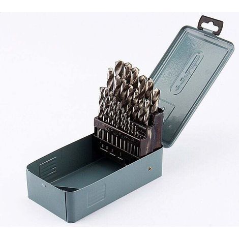 Coffret 25 forets métaux HSS - 1-13mm - Pour métal, béton, maçonnerie - Master complet - Qualité supérieure
