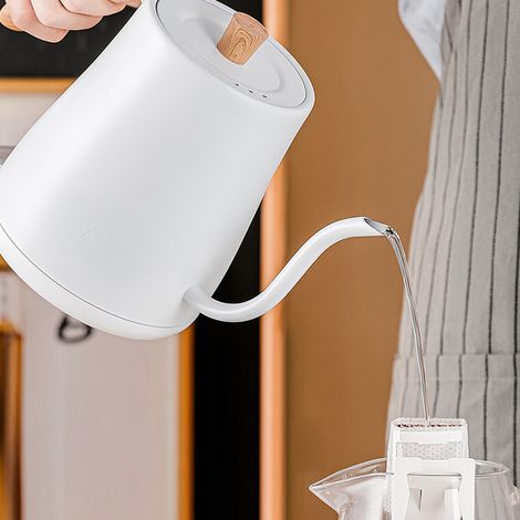 [Hervidor] [KettlePro] [Modelo Elegance] Hervidor con control preciso de temperatura, calentamiento rápido, diseño elegante, para el hogar y la oficina, enchufe CN de 220 V, metal, vetas de madera bla (1/5)