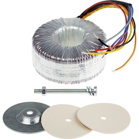 Transformateur torique RS PRO, 2 x 115V c.a. 2 x 24V c.a., 120VA ( Prix pour 1 ) (1/3)