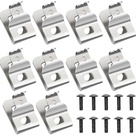Lot de 10 clips de ceinture pour perceuse Dewalt, en acier inoxydable 304. (1/5)