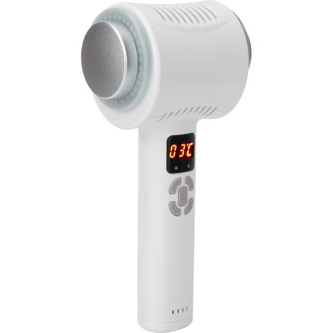Marteau chauffant/froid rechargeable pour usage domestique, appareil de massage et de beauté pour le rajeunissement de la peau avec lumière colorée (100-240 V), prise UE (1/5)