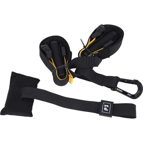 Système d'entraînement en suspension : kit de suspension pour un entraînement complet du corps adapté à tous les niveaux et à tous les objectifs. Séances d'entraînement efficaces. (1/5)