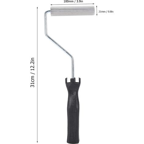 Rouleau laminage fibre verre - Diamètre 21mm100mm - Aluminium + ABS - Pour suppression des bulles et amélioration des surfaces composites (1/5)