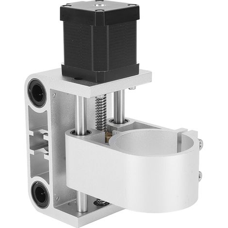 Support CNC 3018-MAX, axe Z en aluminium pour moteur broche 300-500W, support diamètre 52mm, course adaptée, fixation moteur précise. (1/5)