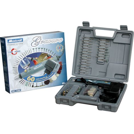 Incisore 24V in scatola con 60 utensili + libretto modello 24 pagine MAXICRAFT