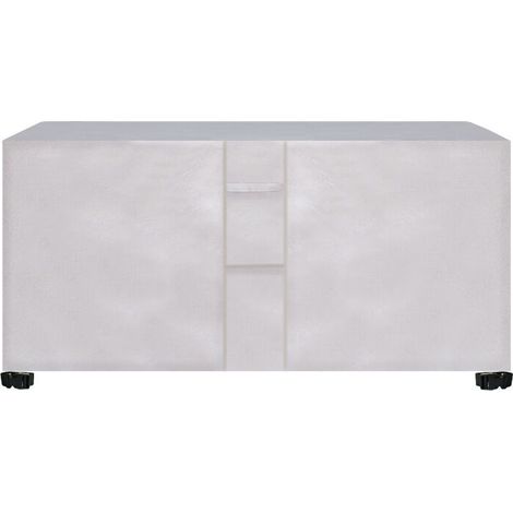 Argent Housse de Table Jardin Rectangulaire Housse Salon de Jardin Imperméable, 420D Anti-UV Housse de Protection Salon Bache Table Exterieur Avec PoignéE de Transport Et FenêTre de Ventilation—100100 (1/5)