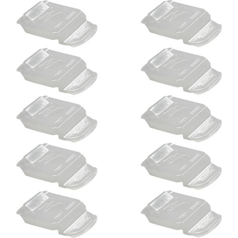 Makita 10 tapas protectoras para todas las baterías LXT de 14,4 / 18 V (10x 450128-8)