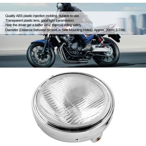 20cm 35W ambre Universal Moto Phares Phare à Halogène Lampe Rond pour Honda (1/4)