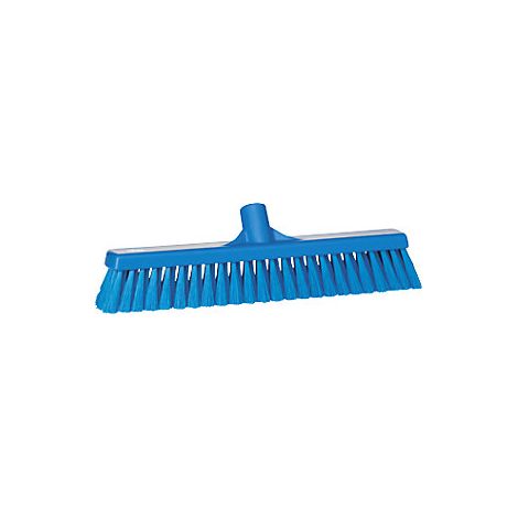 Escoba  anchura 410 mm  blanda  UE 10 unid  azul
