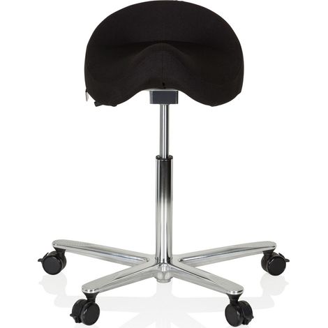 [NEUWERTIG] B-Ware Hjh Office Arbeitstuhl Sitzhocker Sattel Stuhl Schwarz Hocker Rollhocker