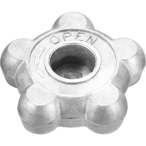 Manivelle, Poignées de Remplacement en Alliage d'Aluminium pour Interrupteur de Contrôle Idéal pour Bouteille de Gaz (Tonalité Argent, 2,5 Pouces) (1/3)