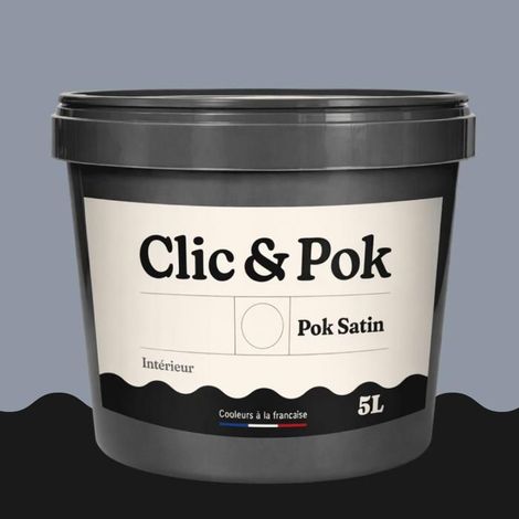 POK SATIN Peinture Mur Plafond – Intérieure Satinée, Lessivable, Multisupport - Vanille - 10L