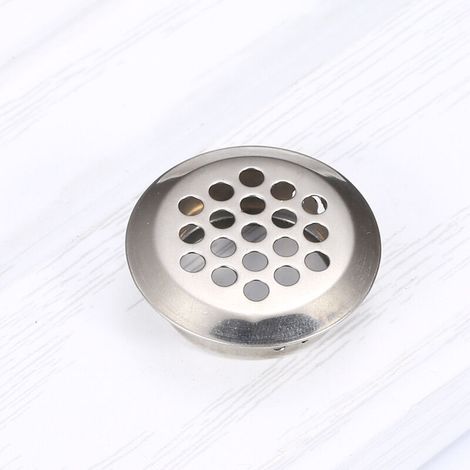 Lüftungsgitter Farbe Edelstahl Durchmesser 19MM 1 erhöhtes rundes Edelstahlgitter geeignet für Küchenschranklüftungen (1/5)