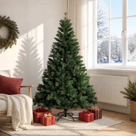 vidaXL Albero di Natale Artificiale con Rami Pieghevoli 180 cm (1/5)