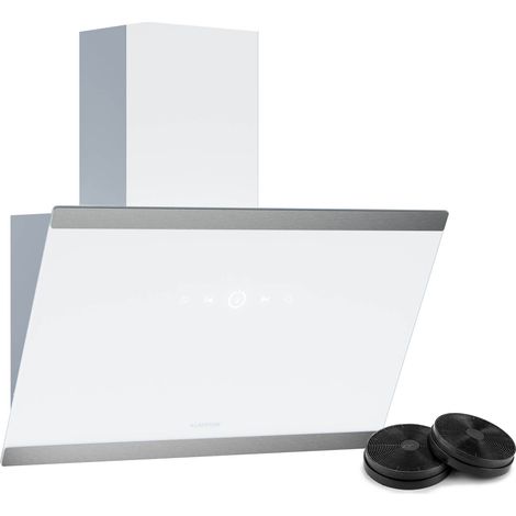 Klarstein – Hotte aspirante 60 cm – Écran tactile – Débit d'air 524 m³/h – Classe A++ – Silencieuse 34,5 dB – Mode évacuation et recyclage