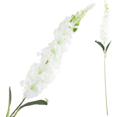 Delphinium-Zweig, weiße lange Blüten, Bouquet-Mittelstück CV38306-1 (1/5)