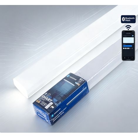 Lampe intelligente Bluetooth Mesh Aigostar 1,5 m 50W 6500K, panneau LED sans ombre, éclairage intérieur polyvalent, confort visuel et luminosité performante