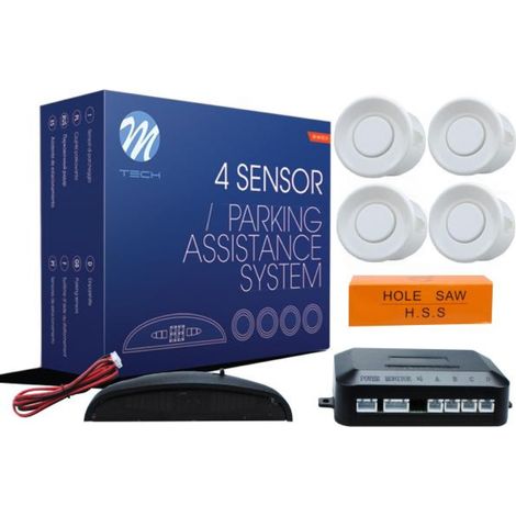 KIT RADAR DE RECUL 4 CAPTEURS BLANC (1/2)