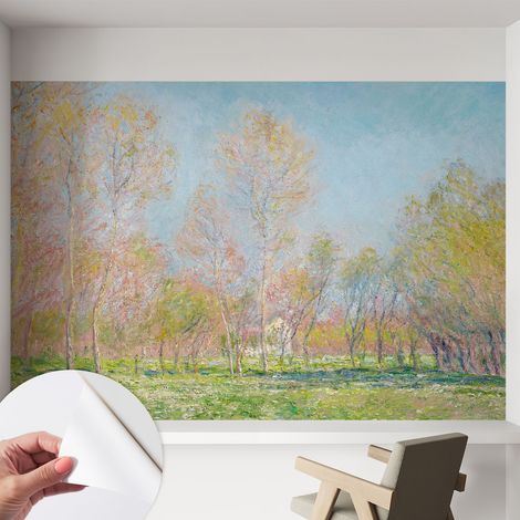 Papier peint autocollant avec imprimé pour intérieur moderne application facile a motif Parc printanier 152x104 cm (1/5)