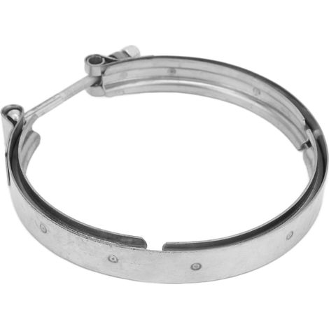 Bride de fixation V-Band 5 pouces en acier inoxydable anticorrosion, remplacement compatible turbo Cummins, collier d'étanchéité robuste pour échappement (1/5)