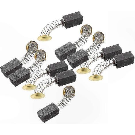 Jeu de 10 balais charbon 6,5x7,5x13mm pour outillage électrique, pièce de rechange compatible moteur, carbone haute performance, remplacement direct. (1/5)