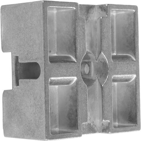 bloc central en métal électroplaqué en alliage de zinc 50x50mm, pièce intermédiaire en métal Z030M (1/5)