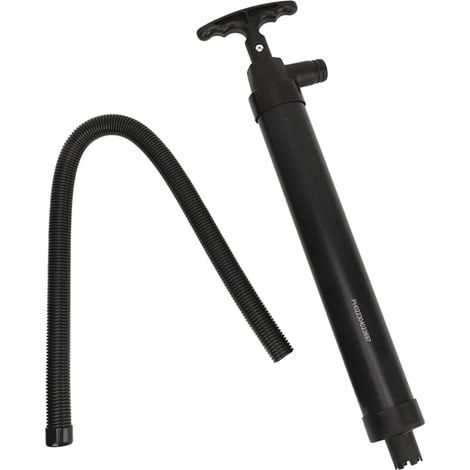 Pompe à Main avec Tuyau, Pompe de Cale Manuelle Facile à Tenir Portable Antichoc pour Kayaks pour Bateaux Rapides (BLACK) (1/5)