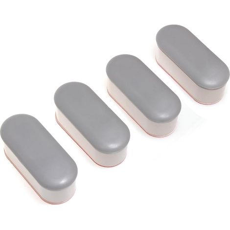 Juego de 4 topes para asiento de inodoro, adhesivo fuerte, ABS y TPE, universales. (1/5)