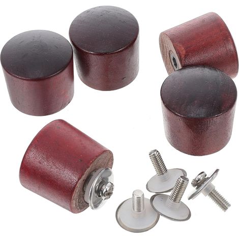 5 ensembles boutons couvercle robustes poignées hêtre remplacement cuisson protection chaleur (1/4)
