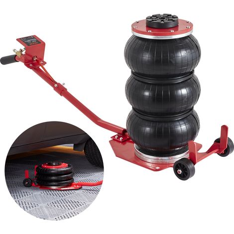 Cric Pneumatique 3 tonnes Plage 140-450 mm Cric de Levage Pneumatique 0,8-1,0 MPa 3 Coussins d’Air Long Manche Levage Rapide Facile pour Réparation Entretien Voiture SUV Pickup Atelier Garage (1/5)