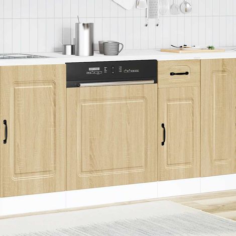 Panneau de façade pour lave-vaisselle en bois d’ingénierie chêne sonoma 60 x 1,5 x 57 cm - PANGIVO (1/5)