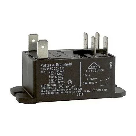 Amp T92P7D22-12 - Relay 30 A - 12 VDC - DPST-NO - 86Ohms