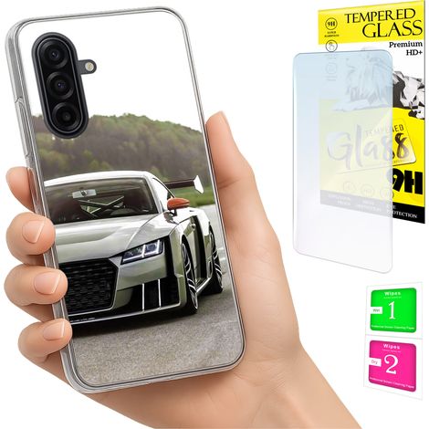 Custodia per Samsung Galaxy A17 5G, cover fotografica, cover posteriore + vetro 9H (1/5)