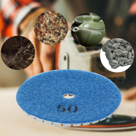 runde Diamantpolierscheibe mit Zoll Durchmesser für Granit und Marmor, Nasspolierwerkzeug (50) (1/5)