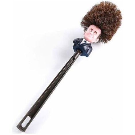 Macron Brosse de Toilette en Poils Souples pour Nettoyage en Profondeur de la Salle de Bain, Plastique, Pinsel, 36 8cm/14.17 3.14inch