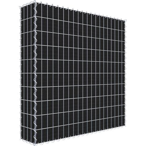 Gabiondeco - Gabion a végétaliser avec toile non-tissée 100 cm x 100 cm x 20 cm (L x H x P). maille 5 cm x 10 cm. spirale - Made in Germany (1/3)