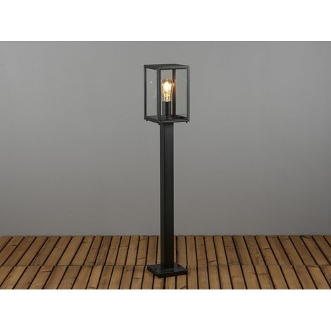 Wegeleuchte CARPI in Laternenoptik, Stahl Schwarz Höhe 100cm (1/5)