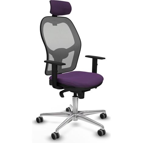 Sedia Ufficio con Poggiatesta Piqueras y Crespo 1D086G2 Viola (1/5)