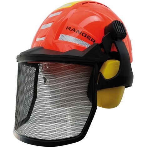 Forest Forest Ranger Casco Arancione