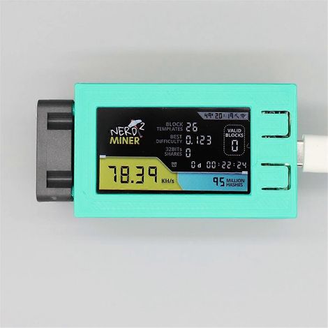 Mini mineur Nerdminer V2 Pro 78KH/S avec boîtier orange-- (1/5)