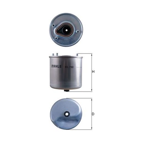 Filtro carburante KL780 Knecht (1/2)
