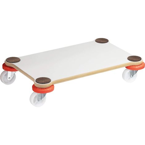WAGNER Carrello da trasporto MM 1363 I 52 x 32 cm I cuscinetti antiscivolo I rivestimento speciale I portata 200 kg I facile da pulire I adatto alle pareti e robusto - 20136301 (1/4)
