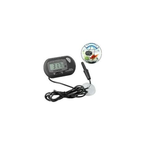 Digitales Aquariumthermometer, wasserdichtes LCD-Wassertemperaturthermometer, Thermometer für Fische und Wassertiere - Crezuo
