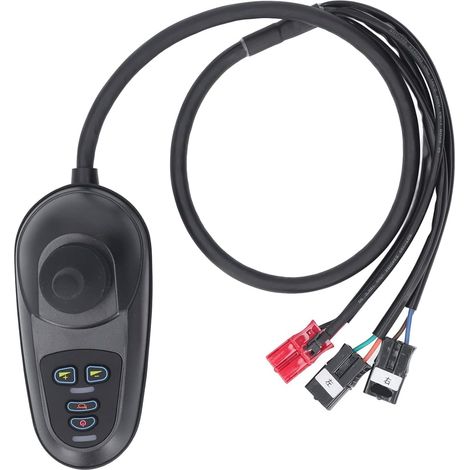 Fauteuil roulant électrique Manette de commande électrique ML2P + câble adaptateur Mode de connexion avec 5 vitesses réglables pour moteur à balais 24V DC (1/5)