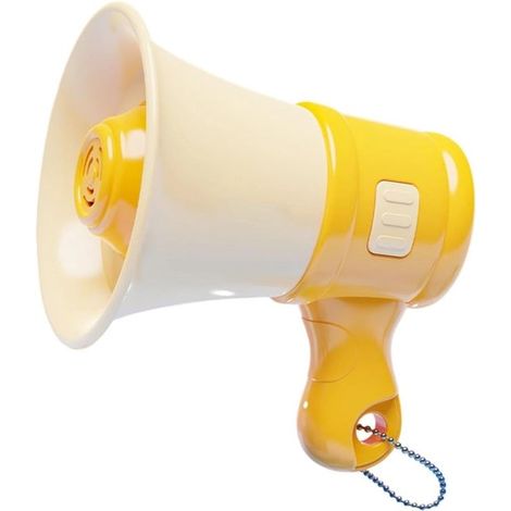 Mini mégaphone porte-clés - enceinte compacte et amusante avec chaînette - cadeau pour enfants de 3 à 8 ans - décoration à suspendre (1/5)
