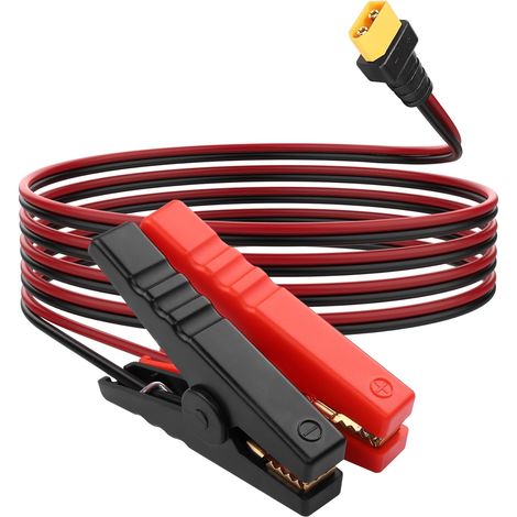 Câble d'Extension XT60 à Pince Crocodile 16 AWG pour Chargeur de Voiture, 1,8 m (1/5)