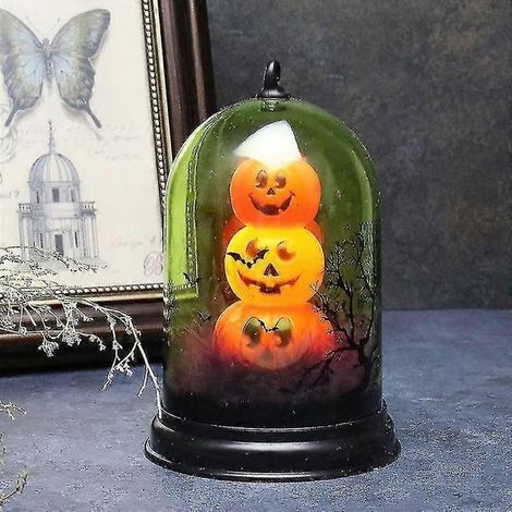 Accessoires d'Halloween : guirlandes lumineuses squelette (guirlandes citrouille) (1/3)