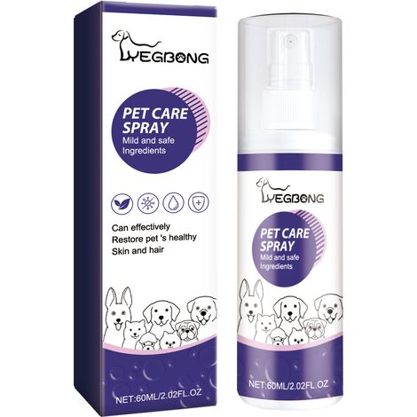Spray pour soins des animauxSpray réparateur pour les plaies cutanées des chats et des chiens, notamment contre la teigne et les démangeaisons. (1/4)