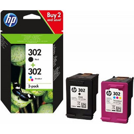 Pack Cartouche d encre HP 302 Noir + Cartouche d encre HP 302 Cyan, Magenta, Jaune (1/7)